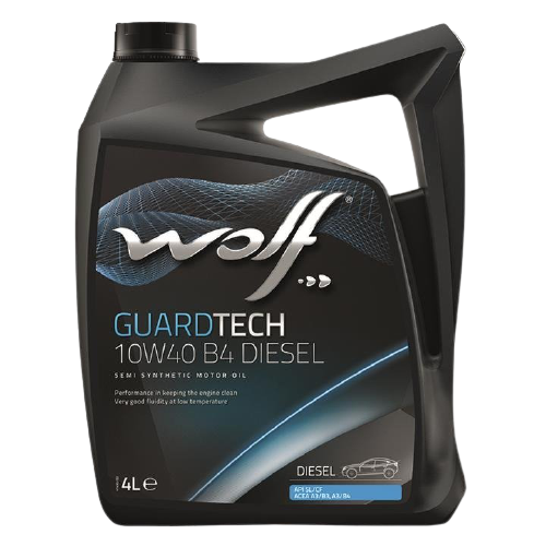 Моторное масло Wolf Guardtech B4 Diesel 10W-40, 4л 